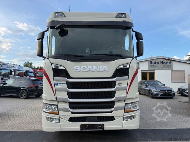 LKW mit Pritsche (offen) SCANIA R500 6x2*4 Baustoff Fassi 215/Retarder/Vollluft