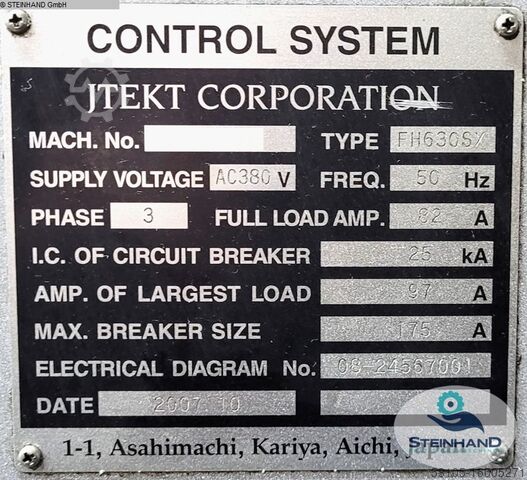 Milling machining centers - horizontal TOYODA FH630SX