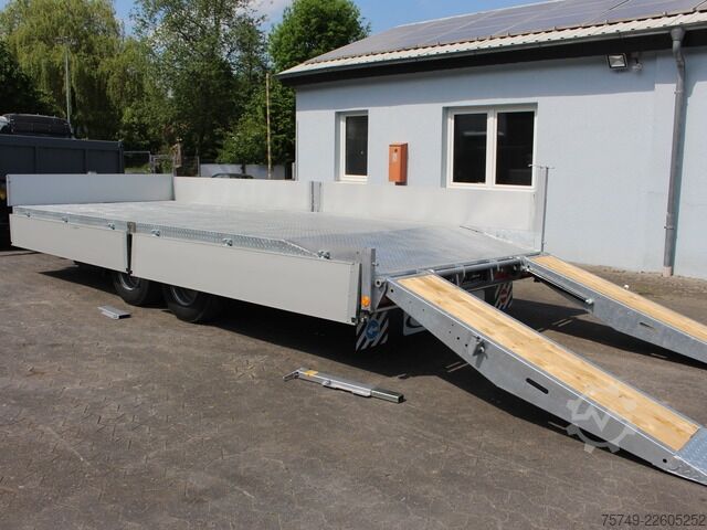 Low loader trailer fliegl TPS 118 Plattform 6.2m! mit Rampen NEU