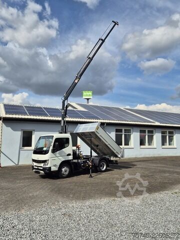 Transporter mit Kipper Fuso 3S15 Kipper mit Ladekran Funk 3x hydr. Kran