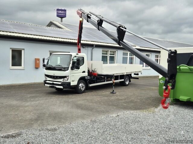Pritschenwagen Fuso FUSO 9C18 Canter Alu Pritsche 5.5m Kran 3x hydr.