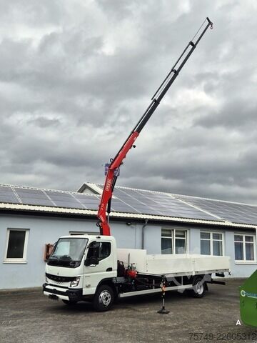 Pritschenwagen Fuso FUSO 9C18 Canter Alu Pritsche 5.5m Kran 3x hydr.