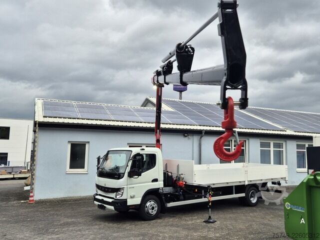 Pritschenwagen Fuso FUSO 9C18 Canter Alu Pritsche 5.5m Kran 3x hydr.
