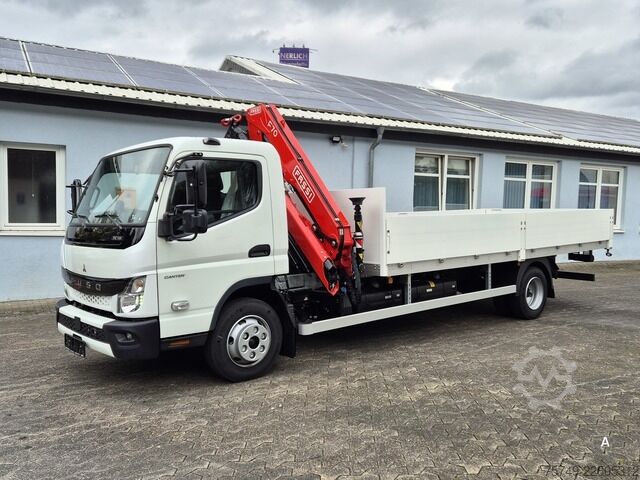Pritschenwagen Fuso FUSO 9C18 Canter Alu Pritsche 5.5m Kran 3x hydr.