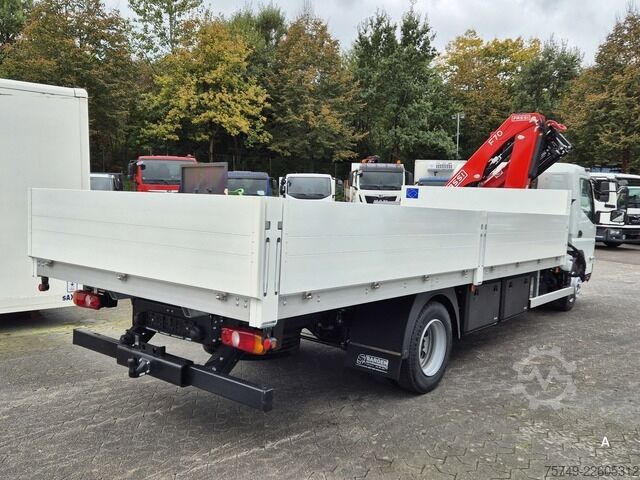 Pritschenwagen Fuso FUSO 9C18 Canter Alu Pritsche 5.5m Kran 3x hydr.