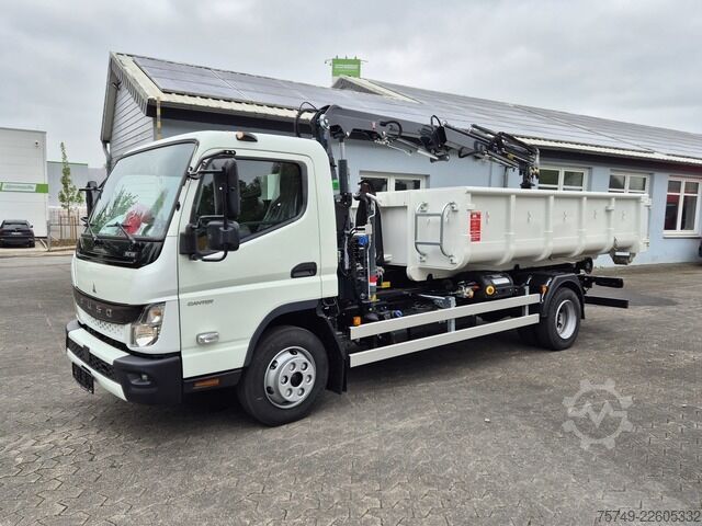 Telehoist load lugger van Fuso FUSO 9C18 City Abrollkipper + Ladekran m.Greifer
