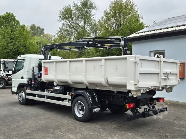 Telehoist load lugger van Fuso FUSO 9C18 City Abrollkipper + Ladekran m.Greifer