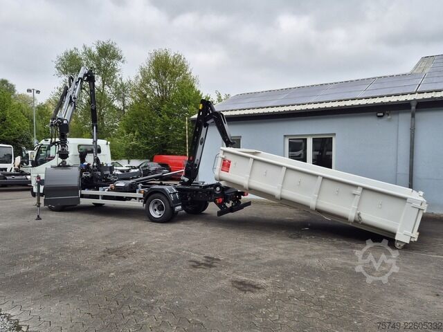 Telehoist load lugger van Fuso FUSO 9C18 City Abrollkipper + Ladekran m.Greifer