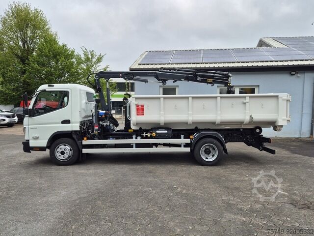 Telehoist load lugger van Fuso FUSO 9C18 City Abrollkipper + Ladekran m.Greifer