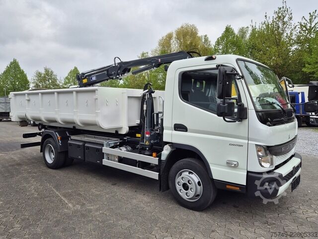 Telehoist load lugger van Fuso FUSO 9C18 City Abrollkipper + Ladekran m.Greifer