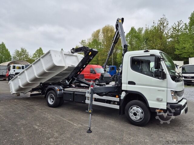 Telehoist load lugger van Fuso FUSO 9C18 City Abrollkipper + Ladekran m.Greifer