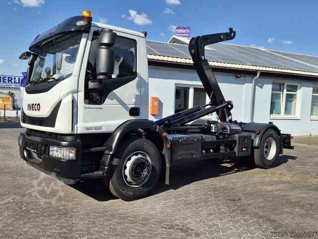 Roll-off tipper truck iveco Euro Cargo 180E32 4x2 Abrollkipper Knick / Tele