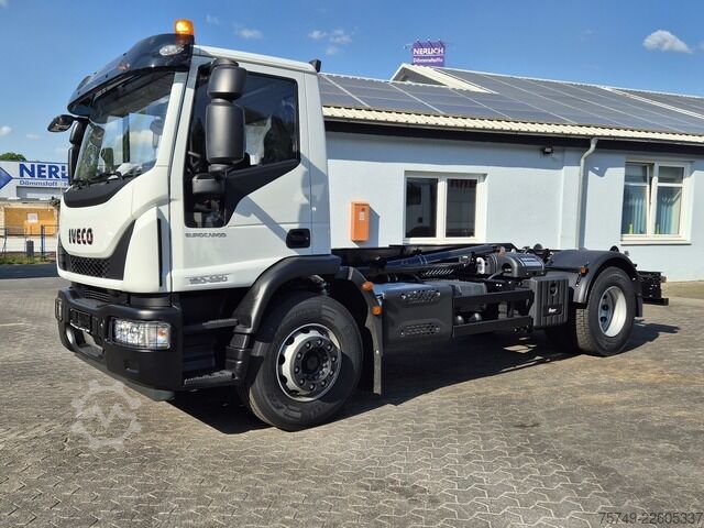 Roll-off tipper truck iveco Euro Cargo 180E32 4x2 Abrollkipper Knick / Tele