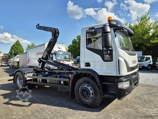 Roll-off tipper truck iveco Euro Cargo 180E32 4x2 Abrollkipper Knick / Tele