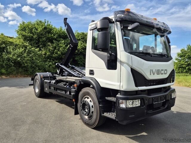 Roll-off tipper truck iveco Euro Cargo 180E32 4x2 Abrollkipper Teleskoparm