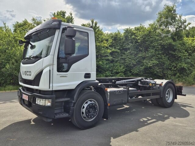 Roll-off tipper truck iveco Euro Cargo 180E32 4x2 Abrollkipper Teleskoparm