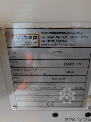 Through-feed machining centre Vitap Point K2 2.0