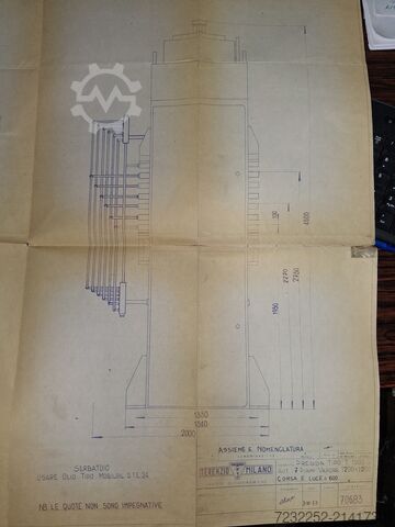 Hydraulische Presse für Gummi und EVA-Schaum TERNZIO "G" MATRICOLA - N