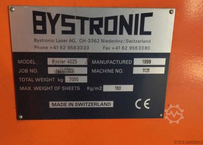 CNC Laserschneidanlage Bystronic ByStar 4025
