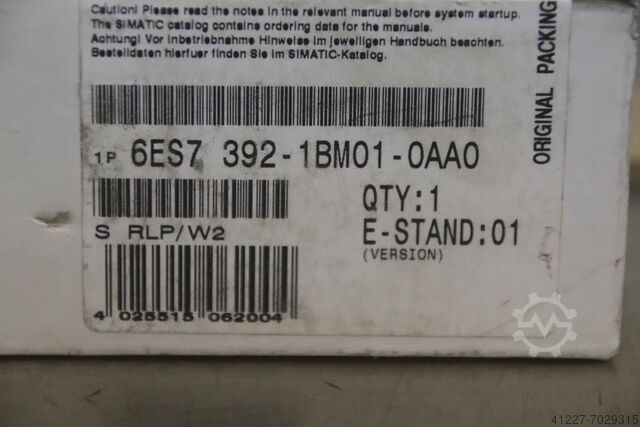 Front plug Siemens 6ES7 392-1BMO1-OAAO