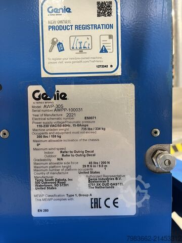 Work platform Genie AWP-30S