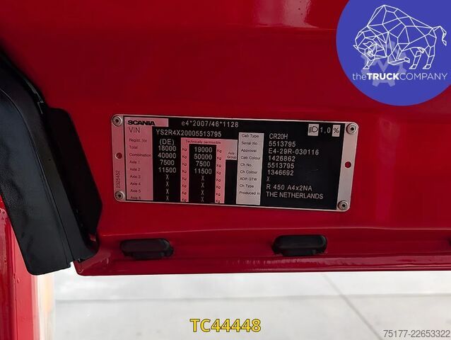 Hazardous substances Scania R 450