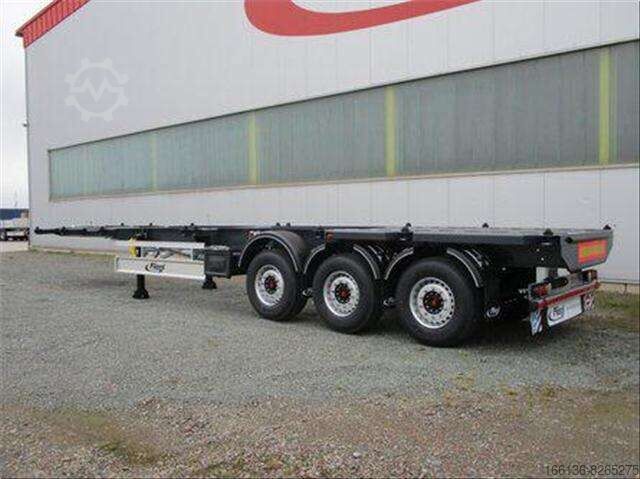 Semi-trailer containerchassis Fliegl SDS 380 Gooseneck 40ft. starr