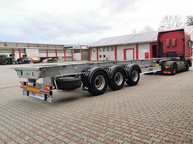 Semi-trailer containerchassis Fliegl SDS 380 Gooseneck 40ft. starr
