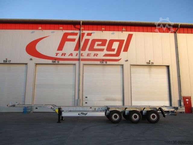 Semi-trailer containerchassis Fliegl SDS 380 Gooseneck 40/45 light