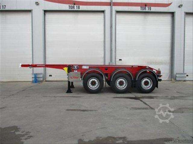 Semi-trailer containerchassis Fliegl SDS 380 für 20 Fuß light mit 725 mm Überhang