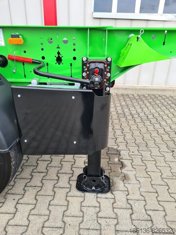 Semi-trailer containerchassis Fliegl SDS 380 für 20 Fuß light mit 725 mm Überhang