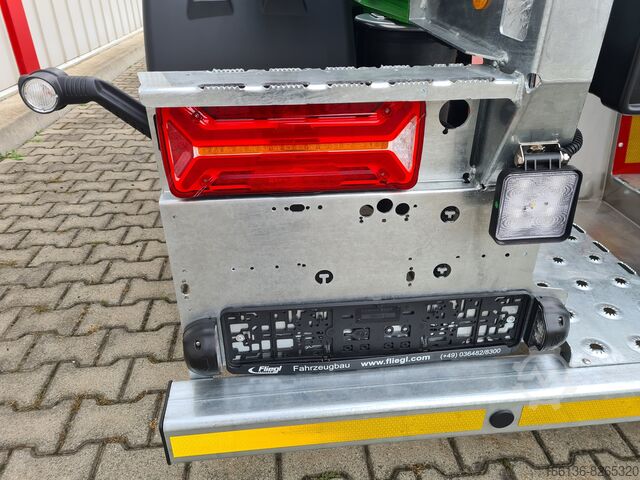 Semi-trailer containerchassis Fliegl SDS 380 für 20 Fuß light mit 725 mm Überhang
