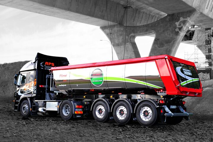 Semi-tipper trailer Fliegl 2 oder 3-Achs Thermokipper Asphaltprofi
