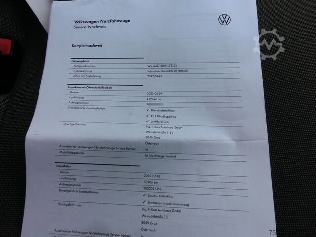 Kastenwagen lang VW T6 Doka Kasten LR Allrad - 6-Sitzer