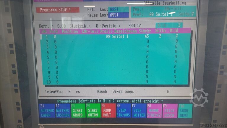 CNC dowel drilling and inserting machine KOCH WINDOOR
