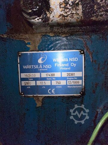 Wärtsilä 18V32SG Kraft-Wärme-Kopplungsanlage Wärtsilä 18V34SG