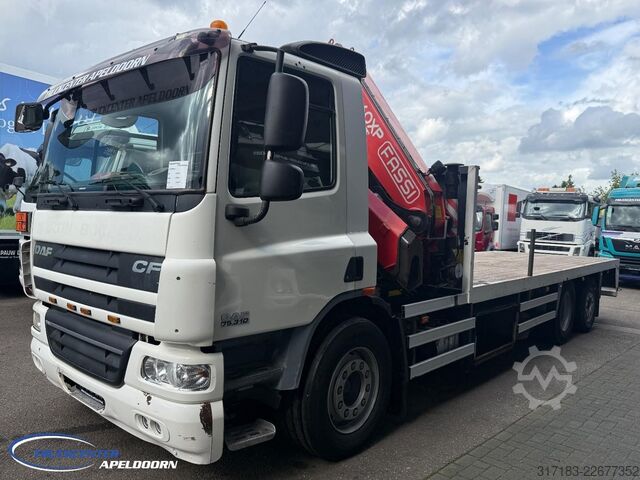 Open body DAF CF 75.310 Fassi F260XP 5+2, Euro 5