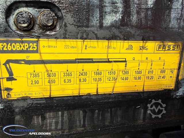 Open body DAF CF 75.310 Fassi F260XP 5+2, Euro 5