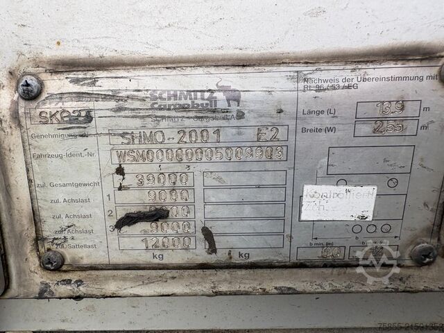 Koffer Schmitz SKO 24 3-Axle Box / SAF Axles / Discbrakes / Li...