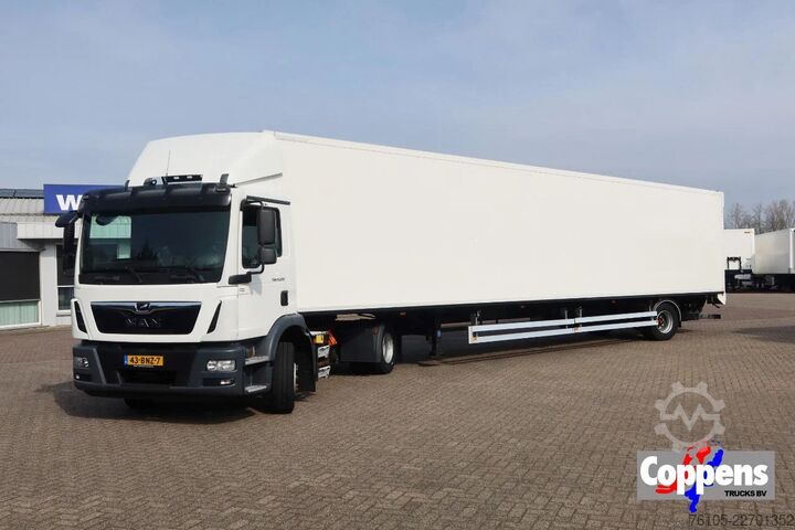 Standard-SZM MAN TGM 15.290 Trekker + Heiwo city trailer geïsole...