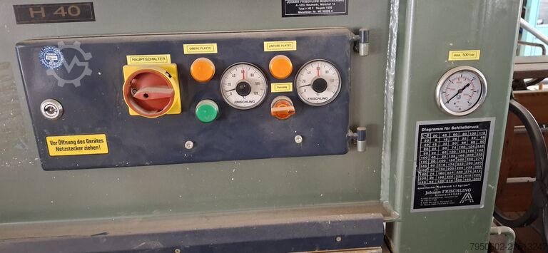Furnierpresse Johann Frischling Maschinenbau H40