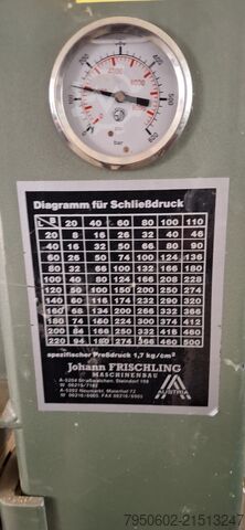 Furnierpresse Johann Frischling Maschinenbau H40