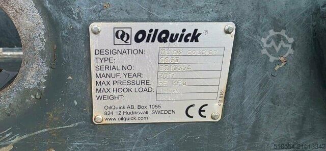 Wheel excavator Liebherr 918 Oilquick Quick coupler OQ65 Schnellwechsler