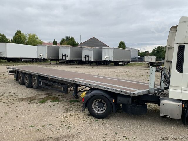 Auflieger mit Arbeitsbühne SCHMITZ CARGOBULL SCS24 Standard_ Plateau_ Flatbed_ verzinkt_ Lift