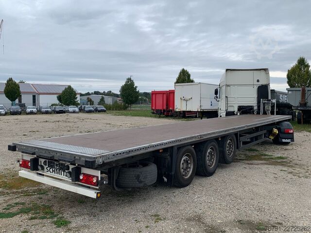 Auflieger mit Arbeitsbühne SCHMITZ CARGOBULL SCS24 Standard_ Plateau_ Flatbed_ verzinkt_ Lift