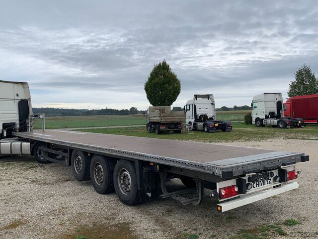 Auflieger mit Arbeitsbühne SCHMITZ CARGOBULL SCS24 Standard_ Plateau_ Flatbed_ verzinkt_ Lift