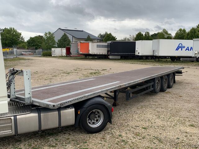 Auflieger mit Arbeitsbühne SCHMITZ CARGOBULL SCS24 Standard_ Plateau_ Flatbed_ verzinkt_ Lift