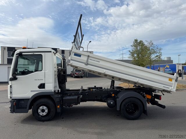 Dreiseitenkipper MAN TGL 8.220 BB Meiller Trigenius 3S Kipper 2X AHK