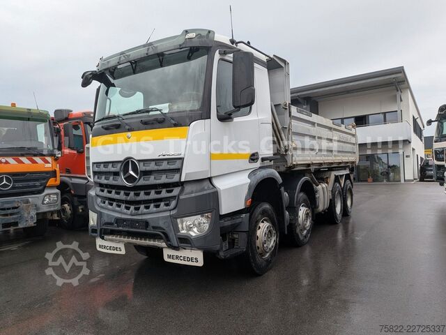Dreiseitenkipper LKW MERCEDES-BENZ Arocs 4143 / 8X4 / Meiller / 41ton Chassis