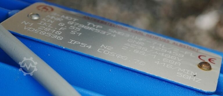 885 Liter heat-/coolable pressure vessel, Aisi 316 with magnetic agitator and load cells MAVAG Verfahrenstechnik AG 9678